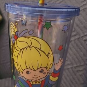 Rainbow Brite Tumbler with Straw